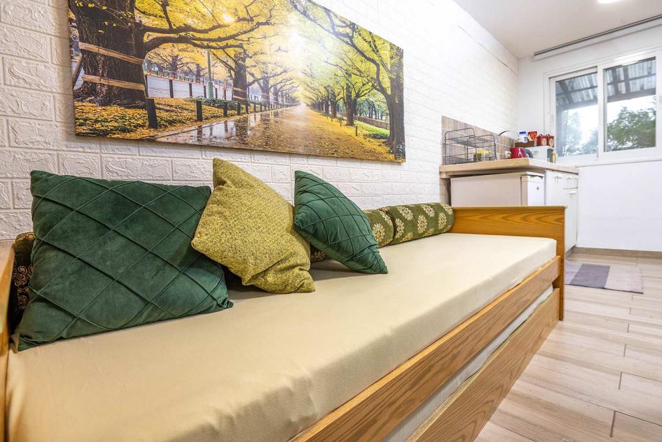 ספה נפתחת - מתאימה ללינת ילדים (בצימרים שי ונאור)