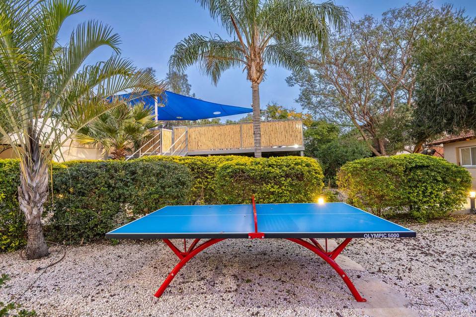 טניס שולחן במתחם חוץ משותף- נס בחד נס