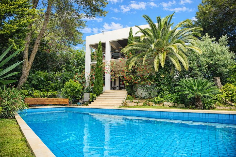 בריכת שחיה ענקית בחצר וילה מורן