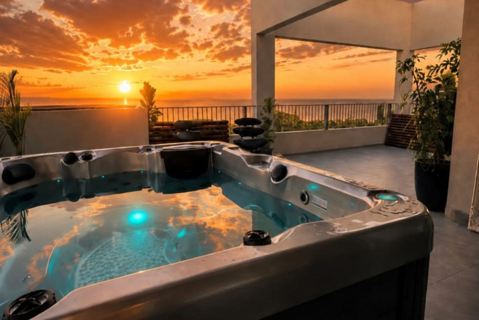 ג'קוזי ספא פרטי לנוף הכנרת והגולן